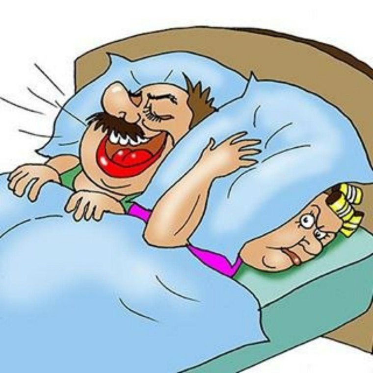 Храп карикатура