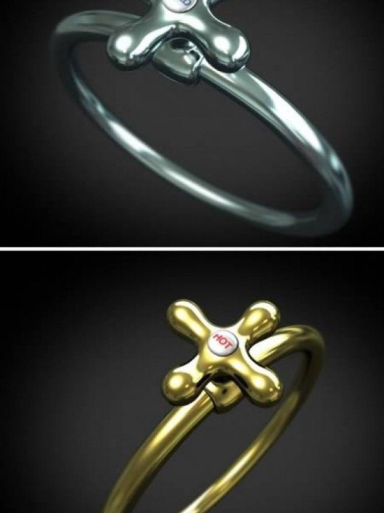 Необычные кольца смешные