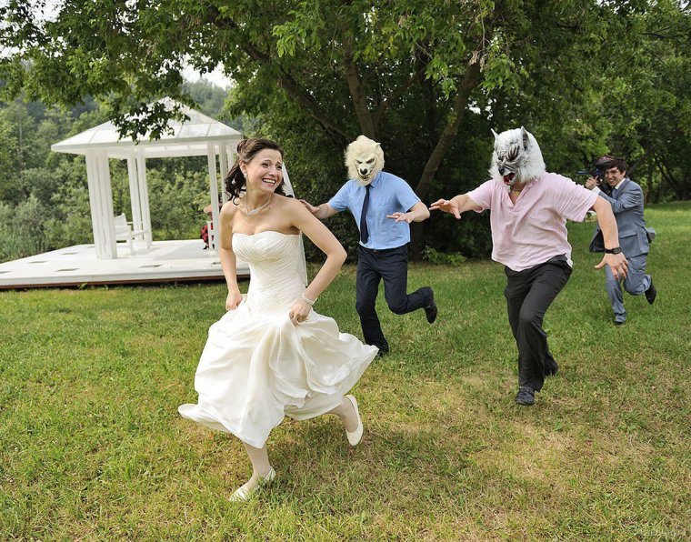 Прикольные Свадебные фотосессии