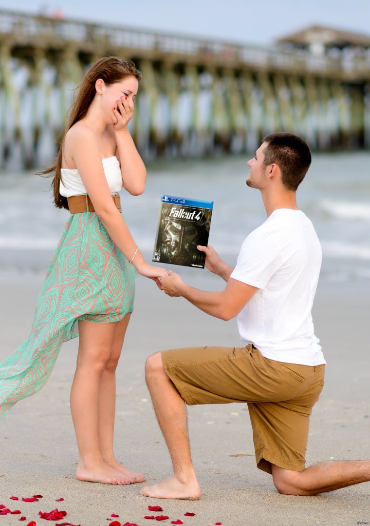 Человек делает предложение