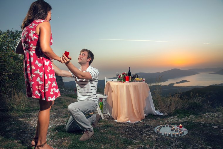 Фотосессия предложение руки и сердца