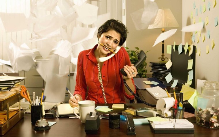 Занятая женщина