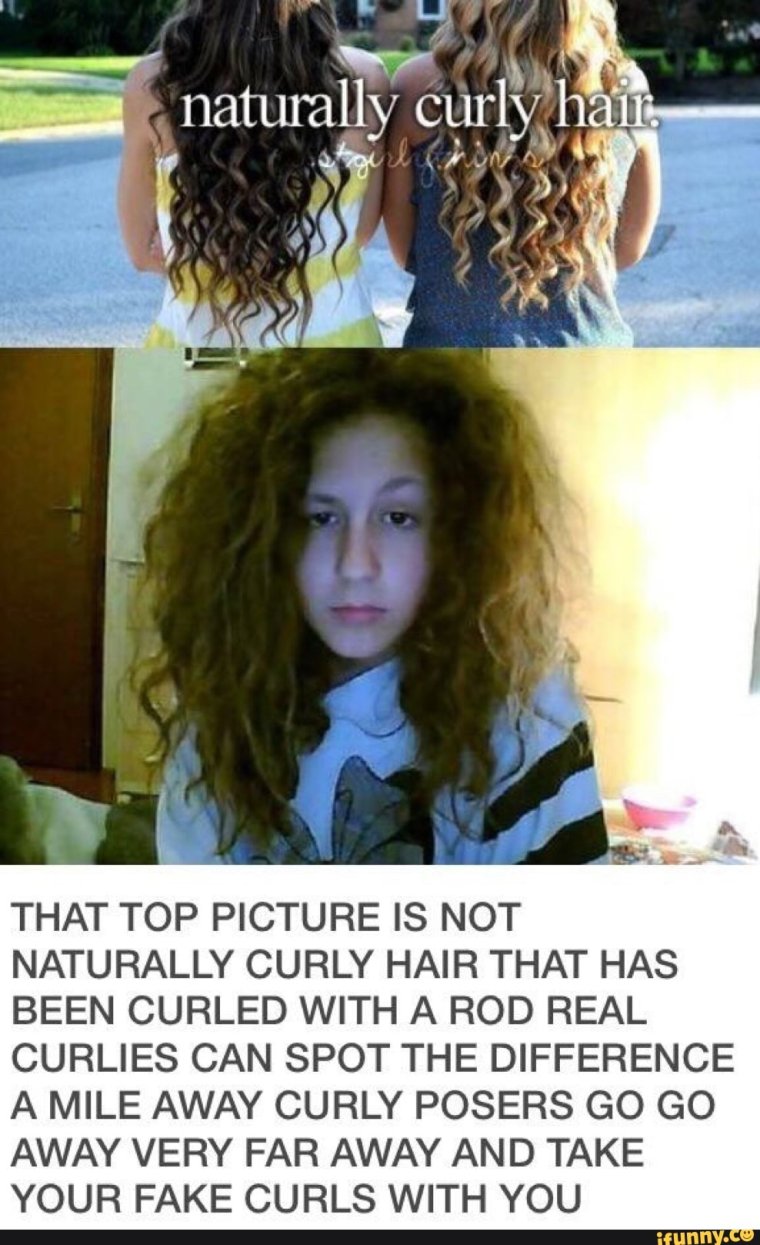 Волнистые волосы Мем