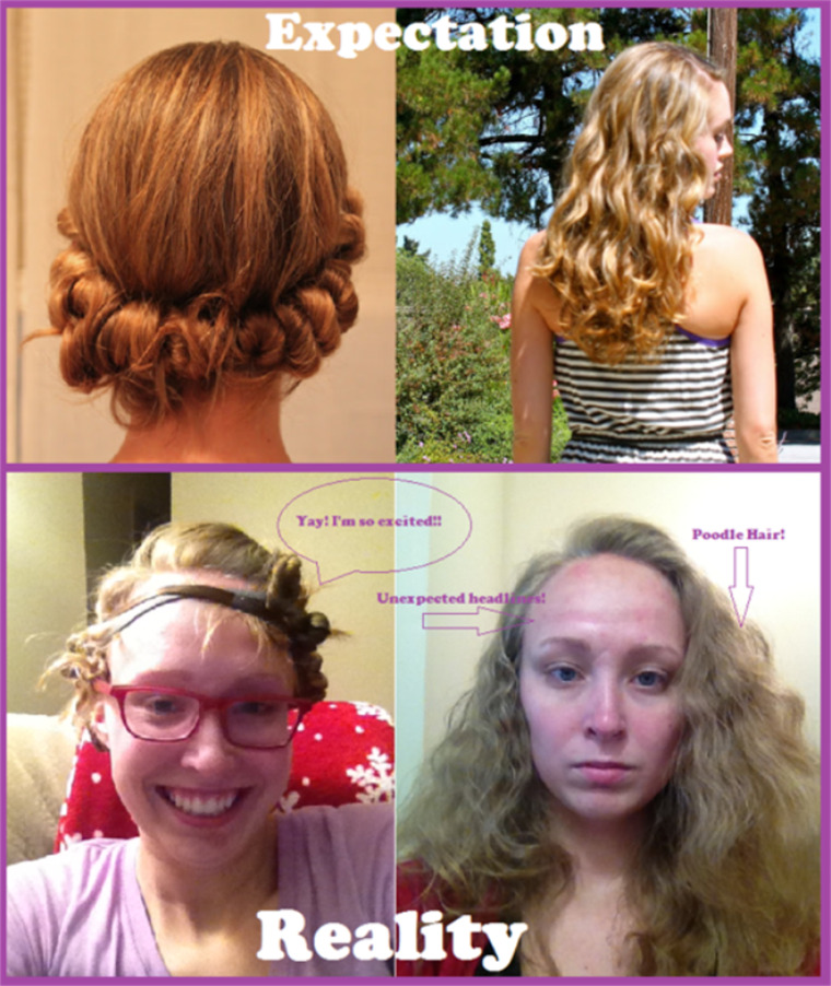 Прическа ожидание реальность