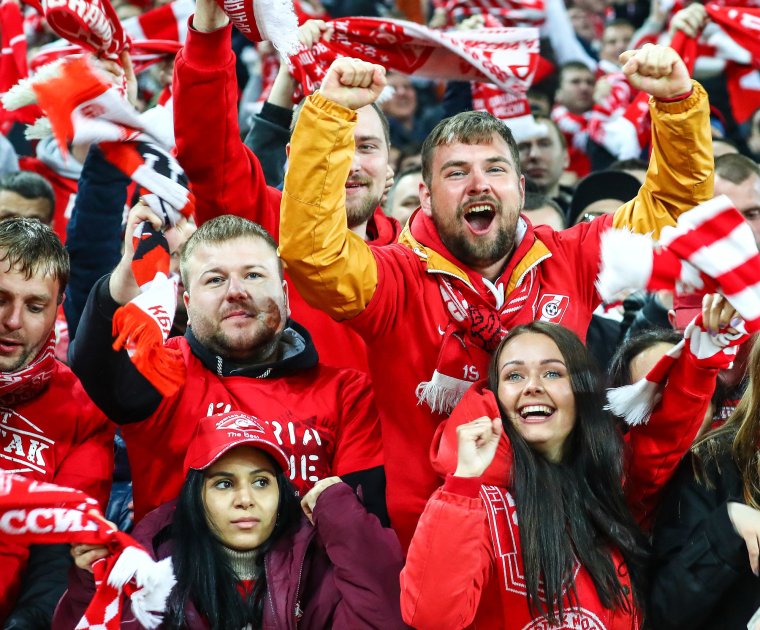 Болельщики ФК Спартак Москва
