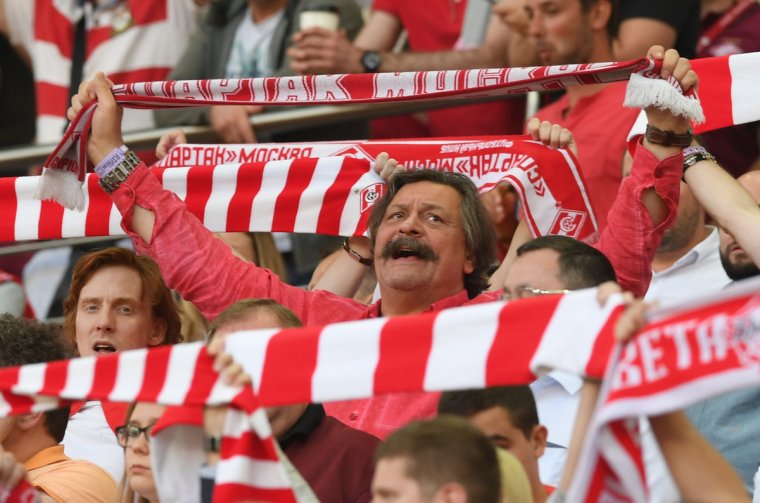 Дмитрий Назаров на матче Спартака