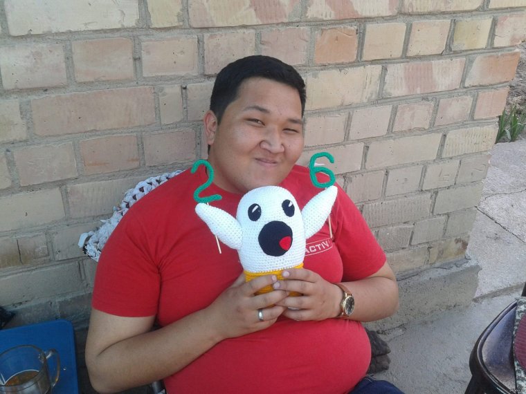 Бурят с ягненком