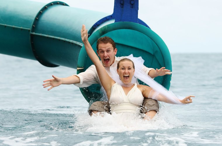 Свадьба в аквапарке