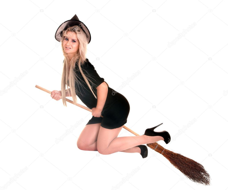 Ведьма верхом на метле
