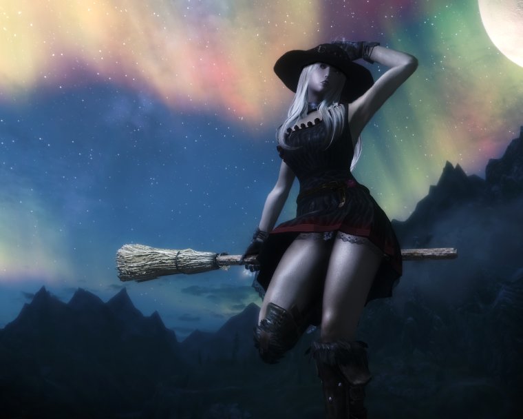 Скайрим костюм ведьмы колдуньи