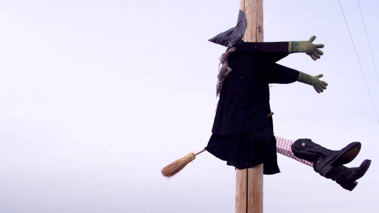 Баба Яга врезалась в дерево