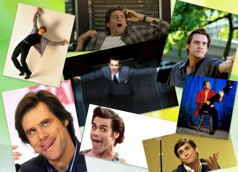 Джим Керри пародирует коллаж