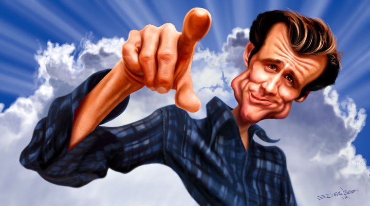 Джим Керри шарж