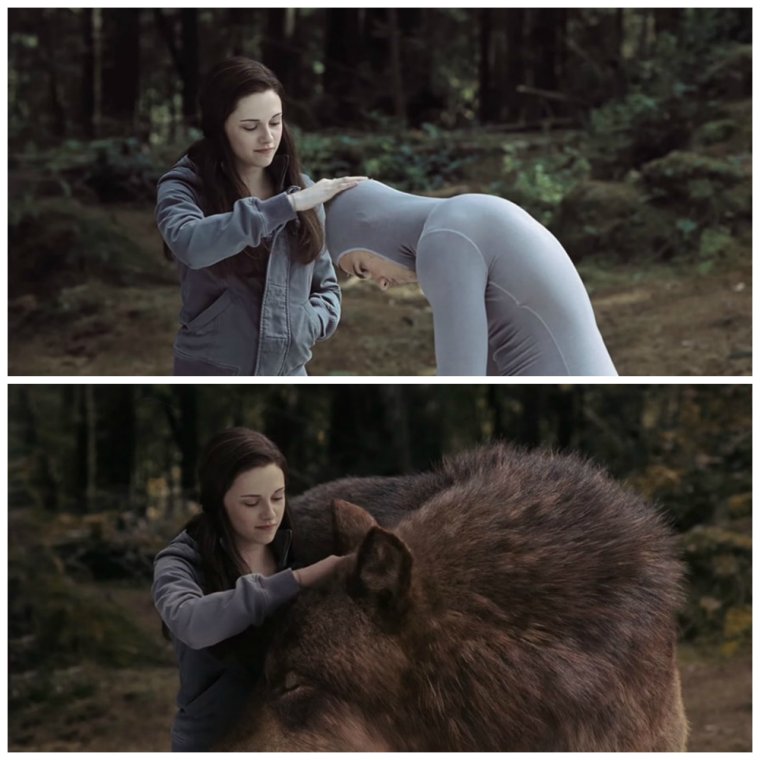 Сумерки до и после спецэффектов