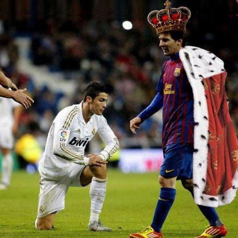 Месси унижает Роналду