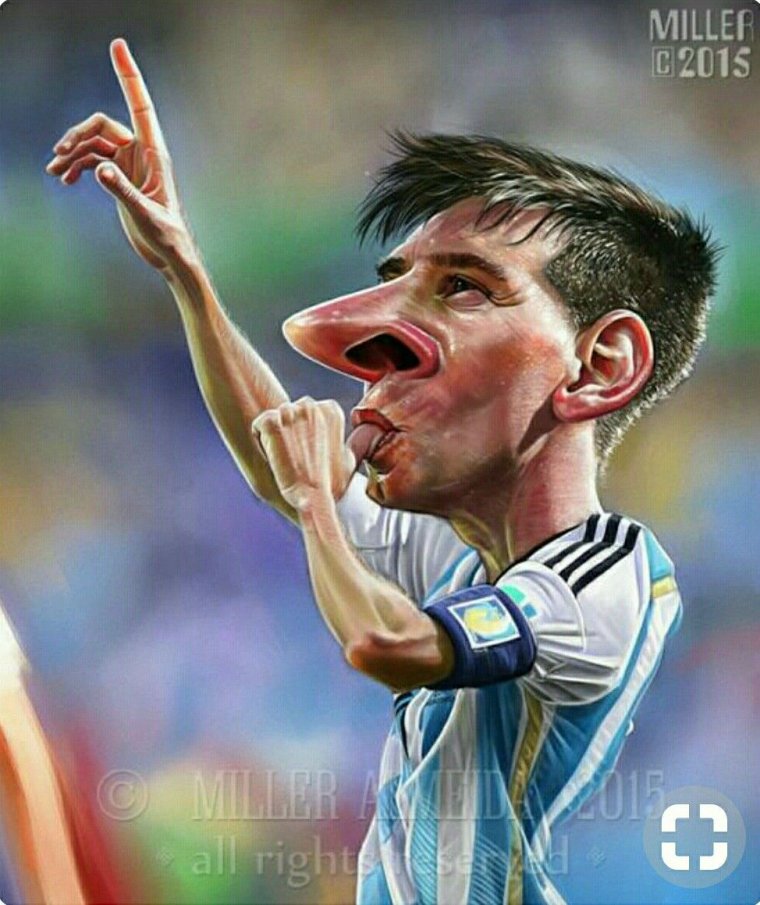 Карикатура на Лионеля Месси