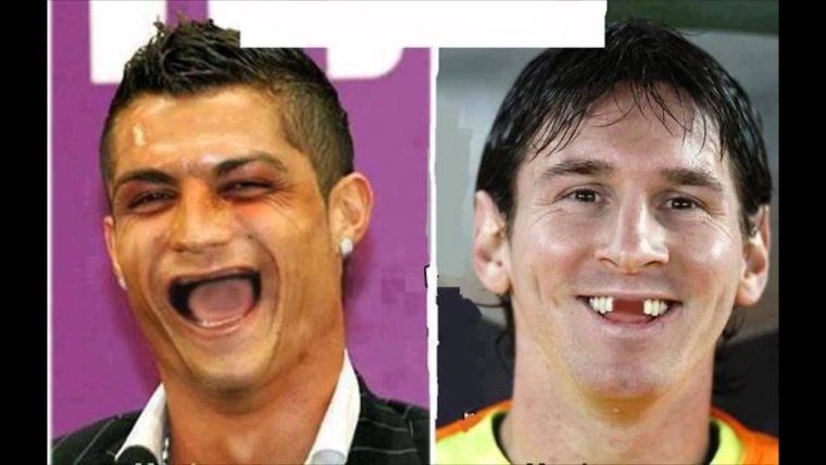Криштиану Роналду и Месси приколы