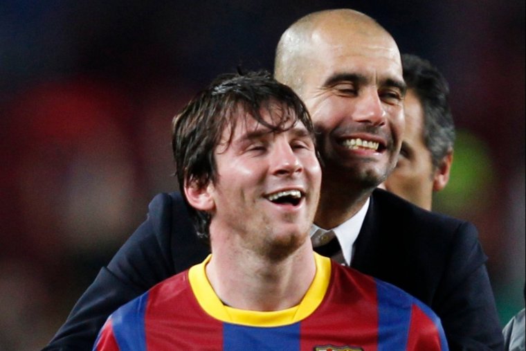 Lionel Messi and Guardiola 2020