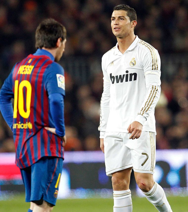 Лионель Месси и Криштиану Роналдо драка