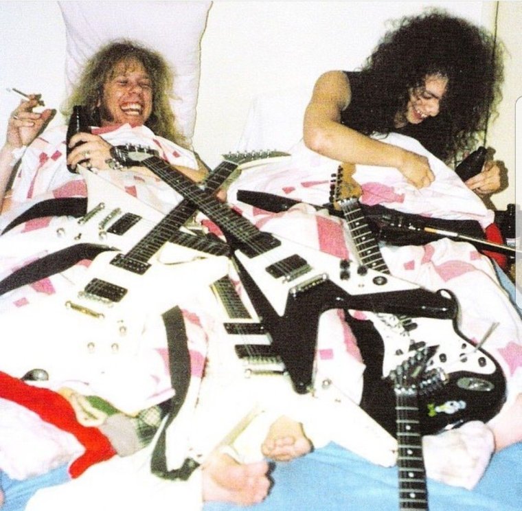 Металлика Кирк Хэмметт в молодости