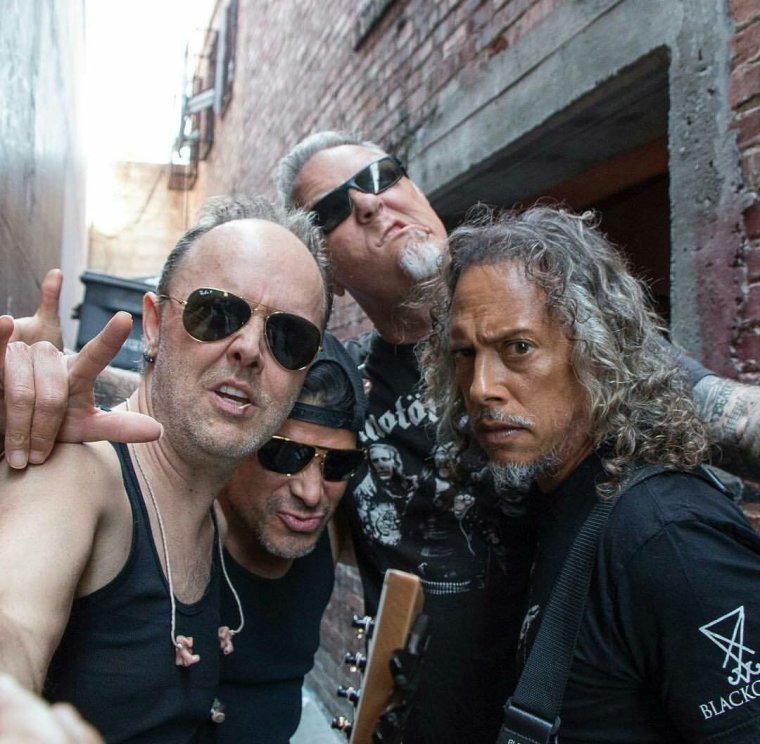 Группа Metallica молодые и сейчас