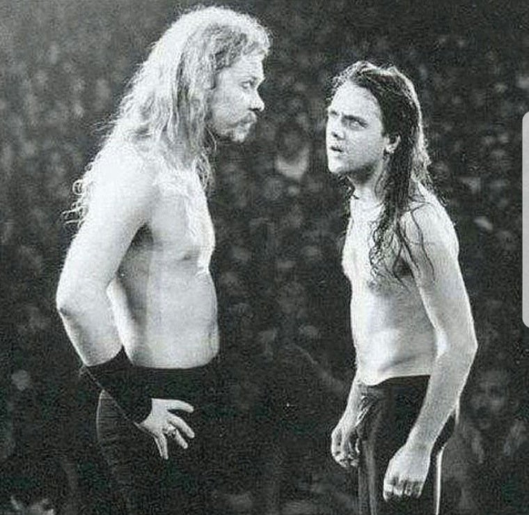 Ларс Ульрих и Джеймс Хэтфилд в молодости