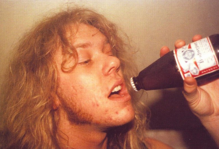 Джеймс Хэтфилд пьяный