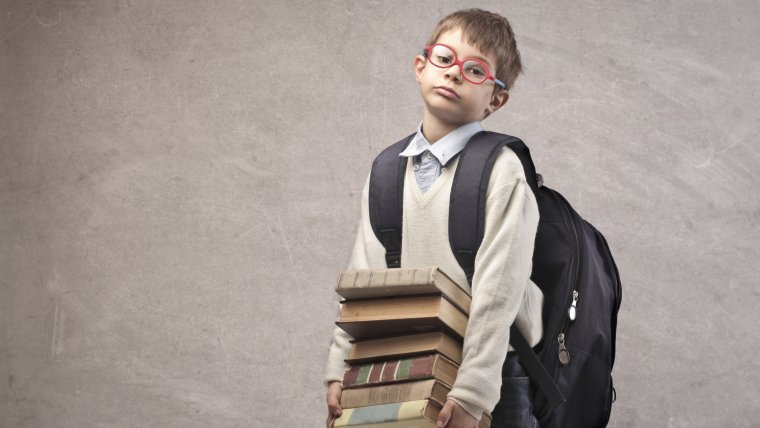 Ученик с портфелем