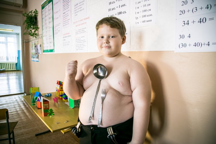 Толстые школьники