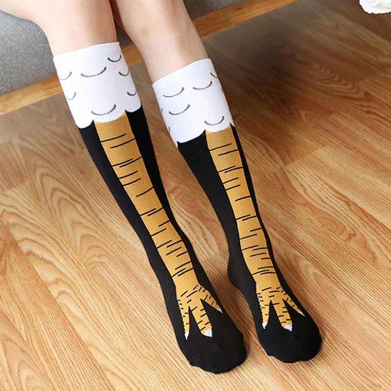 Гольфы с куриными лапками