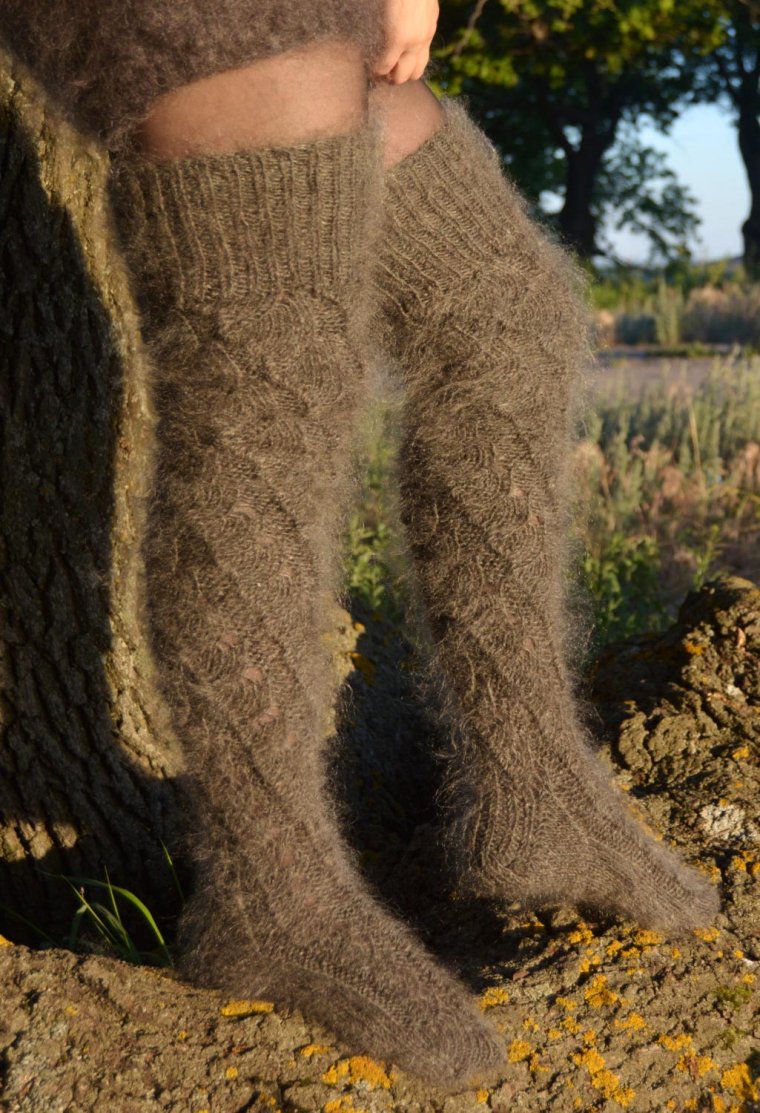 Пуховые чулки