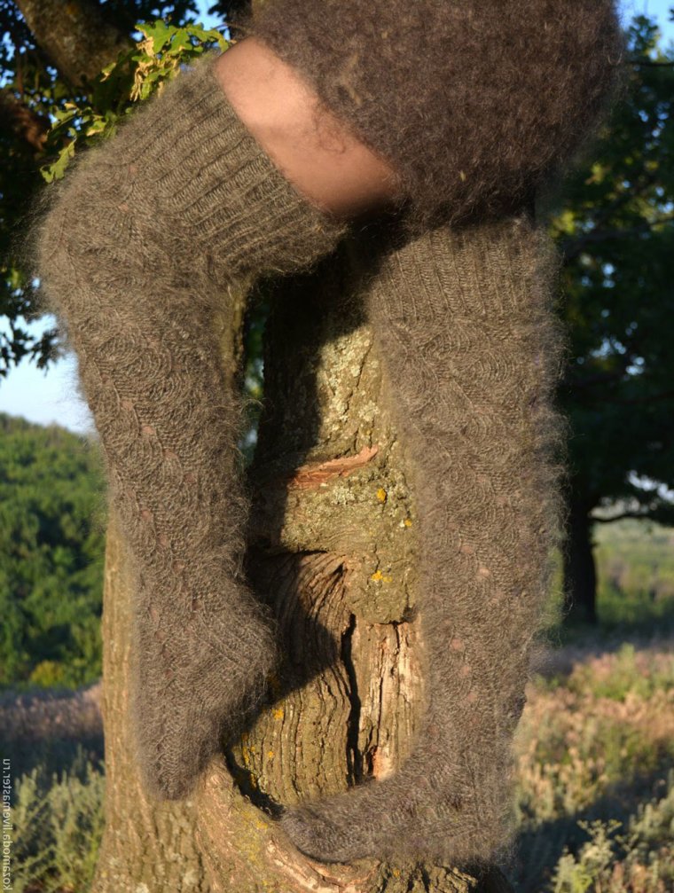 Пуховые чулки