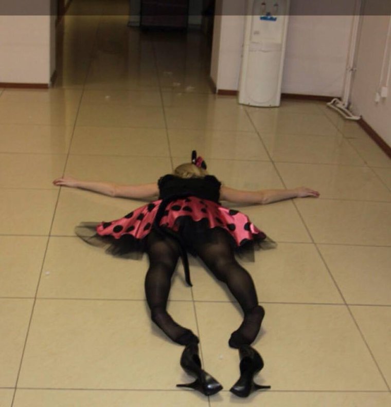 Жена после корпоратива прикол