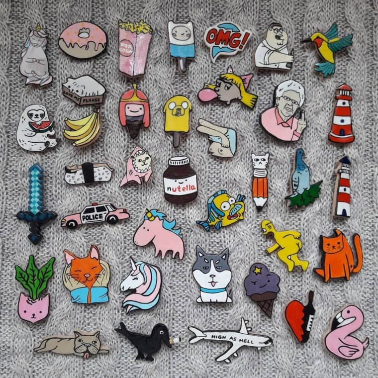 Веселые значки