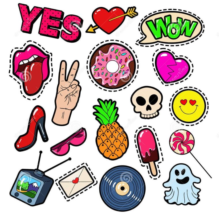 Идеи для наклеек для срисовки