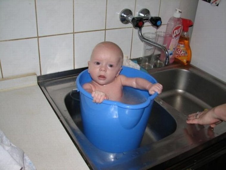 Детки в раковине