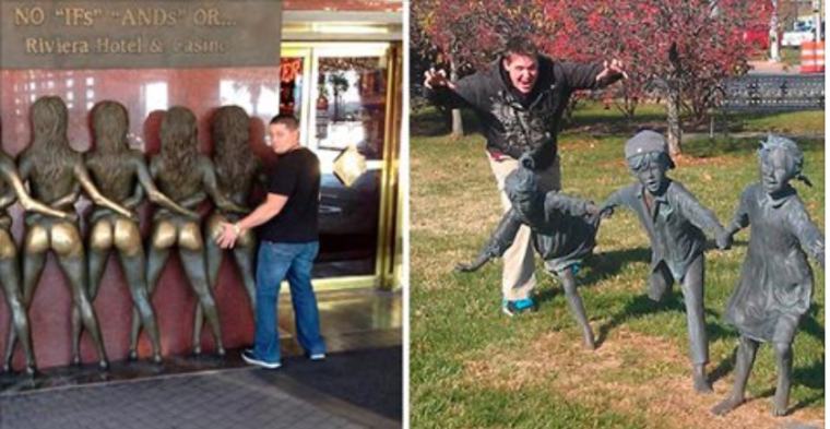 Необычные памятники и скульптуры