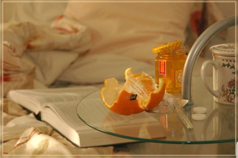 Заболела простудой