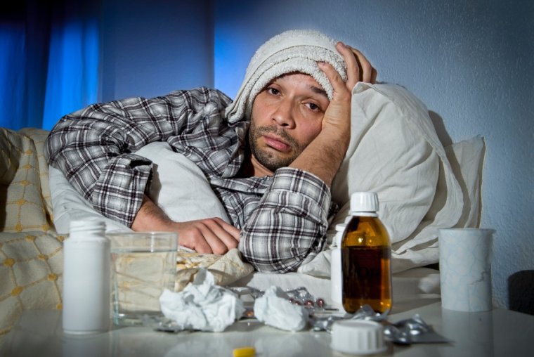 Мужчина заболел