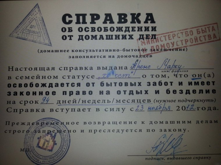 Шуточные справки