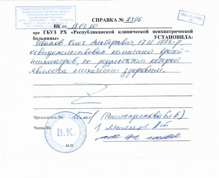 Удостоверение дебила