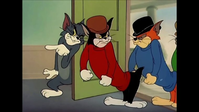 Том и Джерри кот в очках