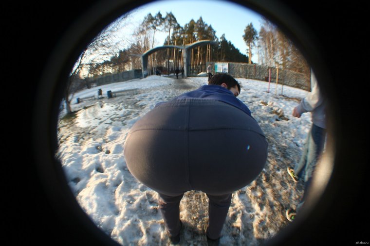 Лицо рыбий глаз