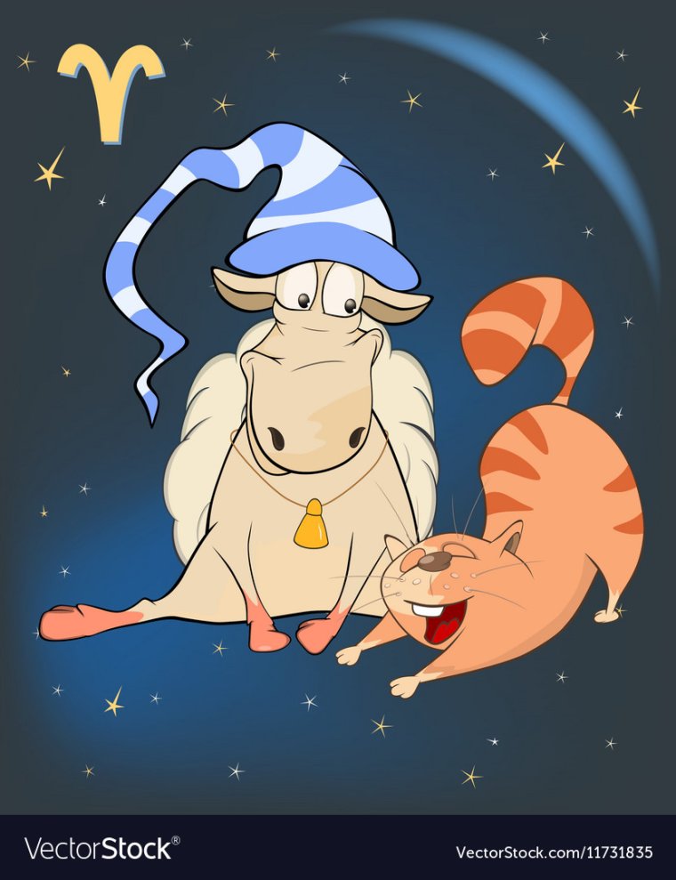 Овен карикатура