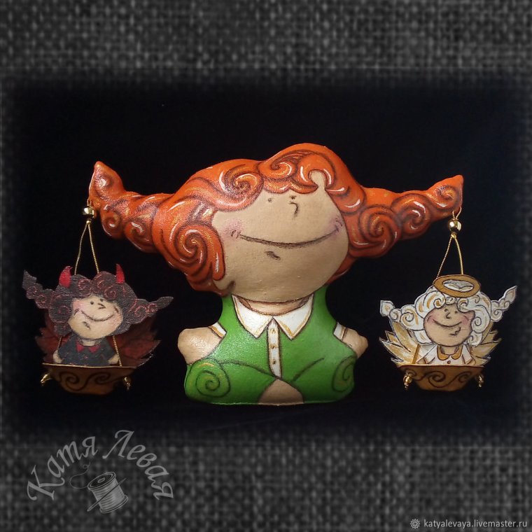 Знак зодиака весы из глины