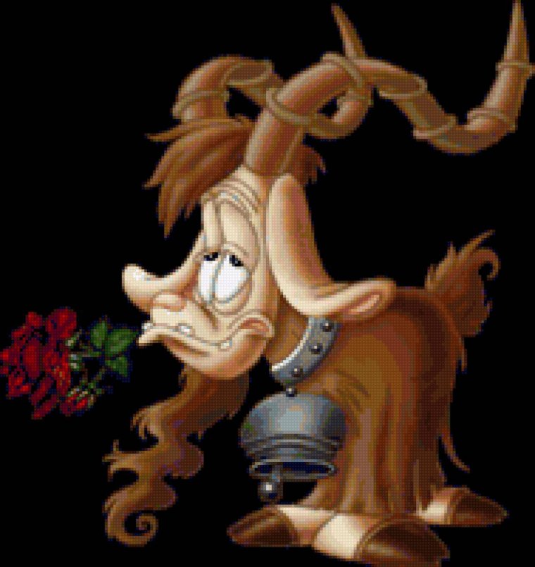 Рисунок Козерог прикольный