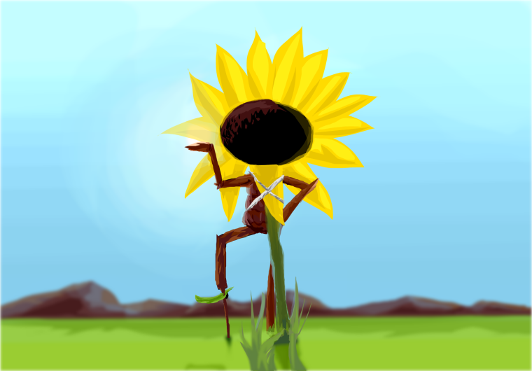 Подсолнух из мультика