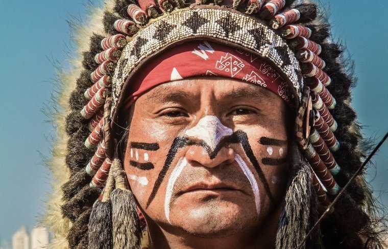 Индейцы Северной Америки со скальпами