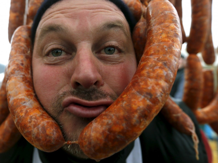 Смешная сосиска