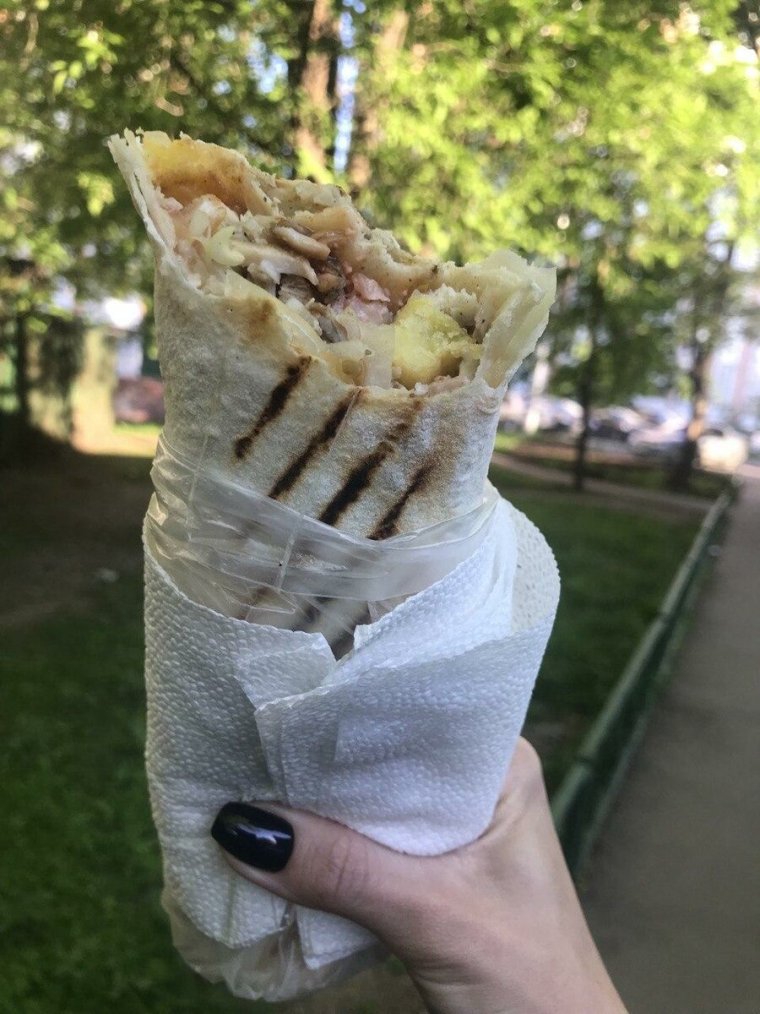 Шаурма с картошкой фри